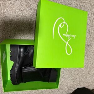 Sam Edelman Black Combat Boots